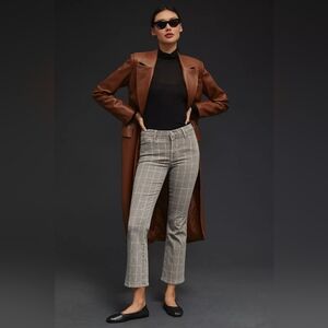 FRAME Le Crop Mini Boot In Windowpane Plaid Jeans 24 FALL STAPLE!